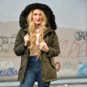 Warm Army Green Coat